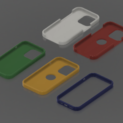 iphone-14-pro-bumper-5pcs.png STL file IPHONE 14 pro case set (5pcs)・3D printing model to download