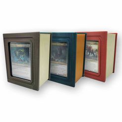 Showcase-Commender-Book6.jpg 3D file Bookshelf Deck Box - Showcase Commander/EDH - Holds 100 Sleeves Cards・Design to download and 3D print