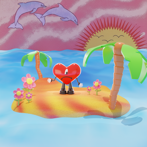 A SUMMER WITHOUT YOU - BAD BUNNY DIORAMA