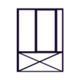 Loading Dock - Frame - Door lower frame.stl Modular Warehouse with Loading Dock – Motorized Door & Adjustable Ramp - 1:14 Scale