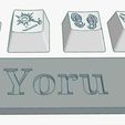 Yoru-set-deboss.jpg Valorant Yoru Abilities Custom Keycaps Debossed Design