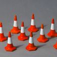 Cone_S_001.jpg Cone de trânsito de 500 mm à escala 1/14
