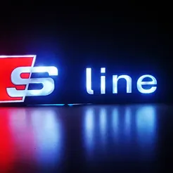 IMG_20230128_164902_940.jpg Файл STL Светодиодная лампа Audi SLine・3D-печать дизайна для загрузки