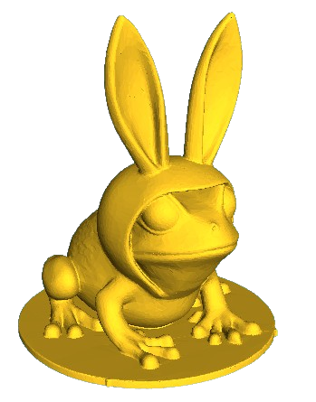 🐸 Frog in Bunny Ears Hat・Free STL File for 3D printing・Cults