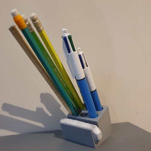 Pencil and eraser holder 3D model