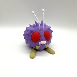 313E240F-0B1B-4294-83E2-099F2C31F46E.jpeg Free 3MF file 048- Mimitoss / Venonat articulated・3D printable object to download