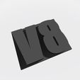 Emblem - V8.jpg Scalemonkey Emblems V8 BIG BLOCK DIESEL SCALEMONKEY