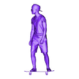 326.stl Figur Mann mit Rollschuhfahrer Skateboard Code 326
