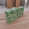 HighQuality3.png 3D For The Love Of House Text Model Home Decor with Stl File & Good Vibe, Letter Decor, 3D Printed Decor, 3D Print File, Letter Art