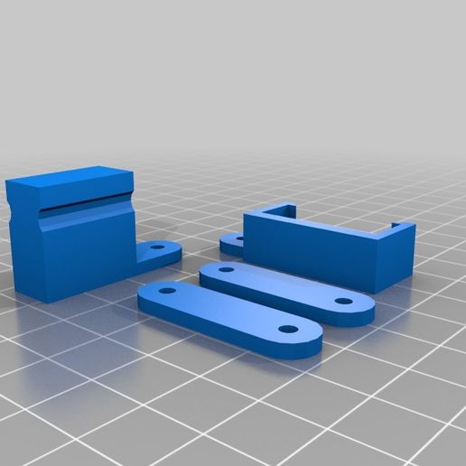 Webcam clip for 8020 extrusion (Rostock) 3D model