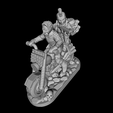 Machinegun-2x-Dirt-Bikers.png Download STL file Post-Apocalyptic Biker Warriors • Template to 3D print, Ellie_Valkyrie