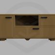 DH_living22_1.jpg Living room Tv stand with functional doors, shelves and drawer mono/multi color 3D 3MF file