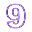 9.stl Neon Led Doppelnummern