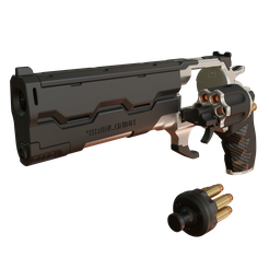5.png STL file Cyberpunk 2077 - Malorian Overture Revolver・Model to download and 3D print