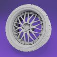 rays_bf_v210_main_1.jpg Rays Black Fleet Style - scale model wheel set - 19-20" - rim and tire