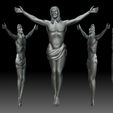 Crucifix6.jpg Crucifix STL model - 3D relief file for CNC router - Jesus crucifixion