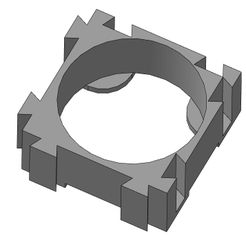 AccumHolder_3dpic.jpg STL file Lion 18650 recharcheable accumulator battery holder・3D printing template to download