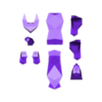 dog_primary_color.stl 🐶Low Poly Dog Puzzle "beagle"