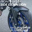 SV650-front-fender-extension.png Suzuki SV650 3rd generation (2016-)  Front fender side extension