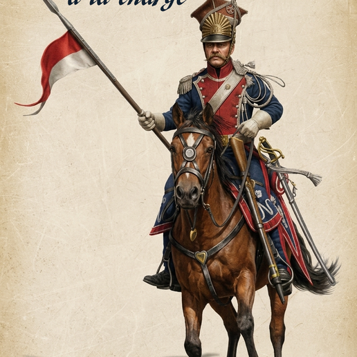 Soldat de l'empire no 90: Le Lancier Polonais à la charge! 3D model