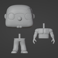 2.png Fortnite Peter Griffin Shirtless Funko Pop  3D Model, Separate Parts