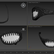 3dsmax_DOEeu2QZPY.png Occhiali Venom - Accessori per cosplay in stile Venom della Marvel realizzati con stampa 3D