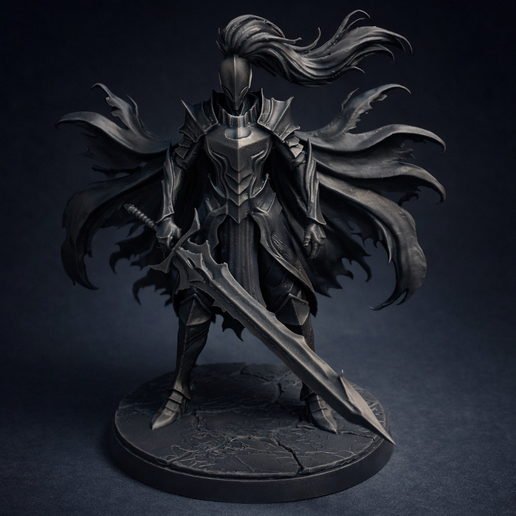 Solo Leveling Shadow Knight Igris - 15cm Dark fantasy warrior STL