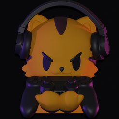 Gato-gamer1.png Cat support for controller and headphones