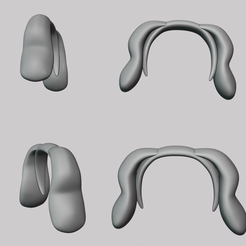 Dog-Ears.png Free 3D file Dogs Ears Cosplay・3D print object to download