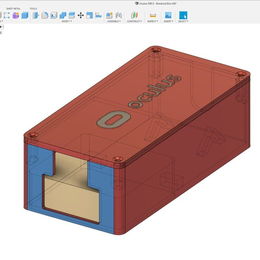 F360.PNG Grieta Oculus S - Caja de extensión de cable de 10m/32f con Tutorial!