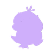 psykokwak noir.stl Badge pokemon psy
