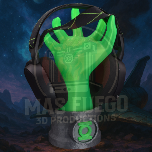 GL-5.png Green Lantern - Controller Holder - Hands of Power - Mas Fuego 3D Productions