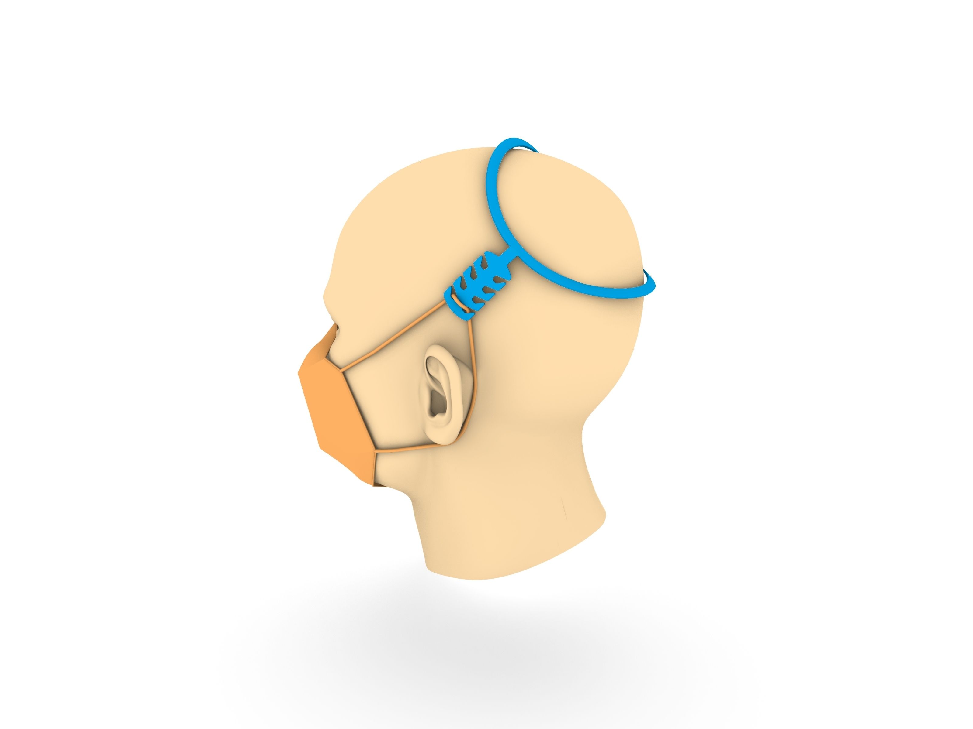 Harness Pers 1.3.jpg Fichier STL gratuit Harnais de tête de masque・Objet imprimable en 3D à télécharger, HeyVye