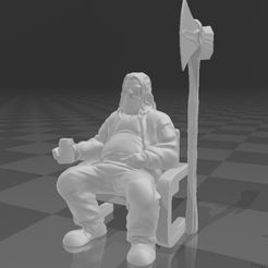 fat_thor_from_end_game.jpg 3D file Fat Thor From End Game・3D printer design to download