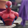 Vue01.jpg STL file Spider-Man bust・3D print design to download
