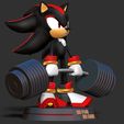 Right.jpg Shadow the Hedgehog lifting weights