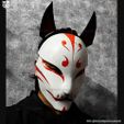 248382313_10226960826265708_6192240404338758811_n.jpg Aragami 2 Mask - Kitsune Mask - Halloween Cosplay