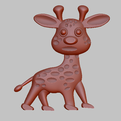 Giraffe STL file - 3D model önizlemesi