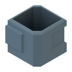 1.png Fichier STL ESPACE POTS CARRÉS・Modèle à télécharger et à imprimer en 3D, kraev