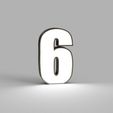 NUMERO-6.jpg PACK LED NUMBERS FROM 0 TO 9 - SIGN - POSTER