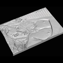Image3a.jpg STL file Busty Litho Relief Nude Porn Star・3D print object to download