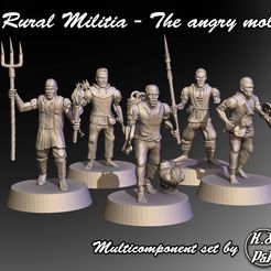 Group.jpg Rural Militia - Multicomponent Set with supports