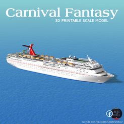 Carnival-Fantasy.jpg STL file CARNIVAL FANTASY cruise ship 3d printable model・Template to download and 3D print