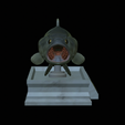 Bass-mount-statue-6.png fish Largemouth Bass / Micropterus salmoides open mouth statue detailed texture for 3d printing