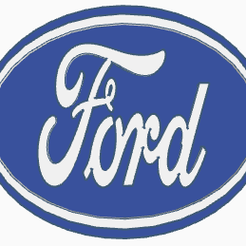 ford.png Free STL file Ford key ring・3D print model to download