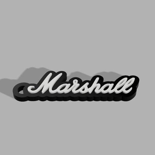 Download STL file Marshall Keychain • 3D printing template ・ Cults