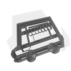 cammion helado.png Archivo STL gratuito cortante camion de helados・Design para impresora 3D para descargar, Disagns1108