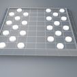 15.jpg Checkers Board Game 3D Print Model
