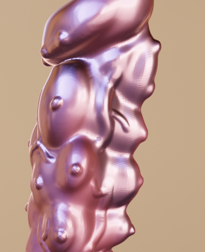 👹 Monströse Doppelpenetration (Doppelmonster-Dildo)・ STL Datei für  3D-Druck・Cults
