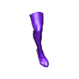 R1_right_leg_WITH_shoe.stl Free STL file Meet Kong - Redfox05- by SPARX・3D printing design to download